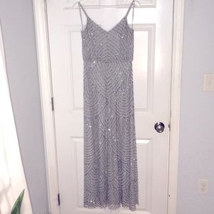 Adrianna Papelle Art Deco Blouson beaded gown